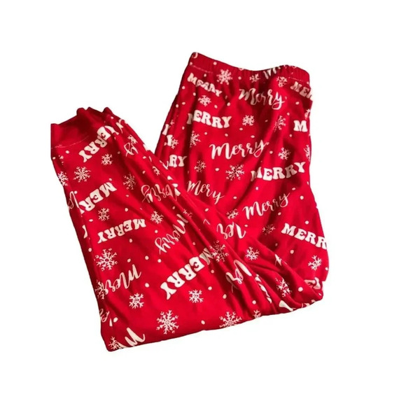 Holiday Time Christmas Family Matching Pajamas Set Red Cartoon Winter Size L/XL - Picture 6 of 15